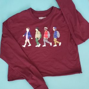 Stranger Things Long Sleeve Crop Top